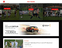 Tablet Screenshot of calciovicentino.it